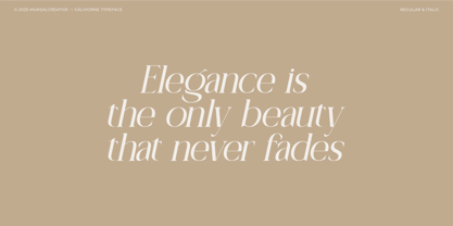 Calivorne Font Poster 8