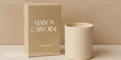 Calivorne Font Poster 6