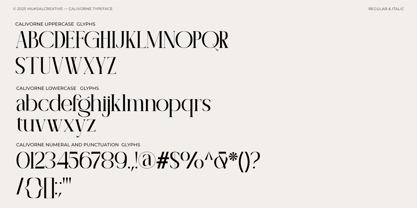 Calivorne Font Poster 11