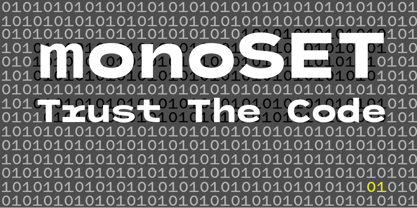 Monoset Font Poster 1