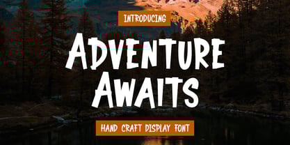 Adventure Awaits Font Poster 1