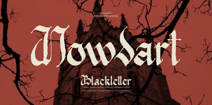 Nowdart Bleed Font Poster 1