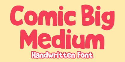 Comic Big Medium Font Poster 1