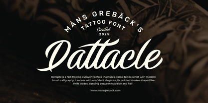 Dattacle Variable Font Poster 1