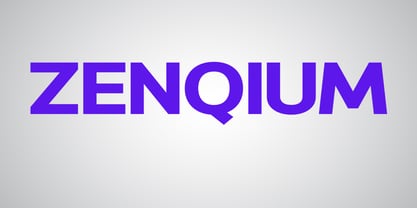 Zenqium Font Poster 1