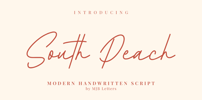 South Peach Font Poster 1