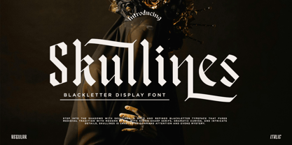 Skullines Font Poster 1
