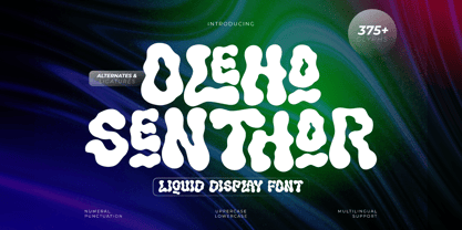 Oleho Senthor Font Poster 1