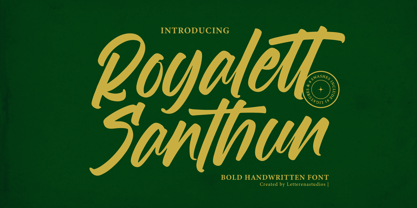 Royalett Santhun Font Poster 1