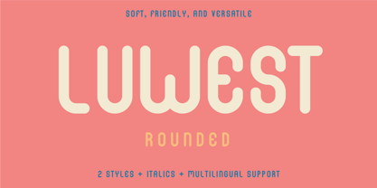 Luwest Rounded Font Poster 1
