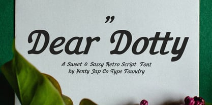 YJC Dear Dotty Font Poster 1
