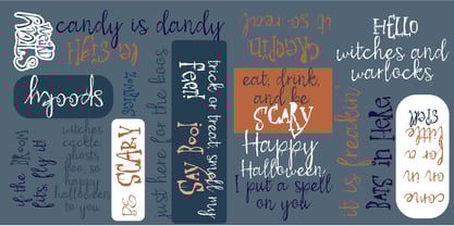 ZP Gossip Gruesome Font Poster 2