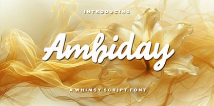 Ambiday Font Poster 1
