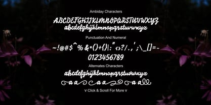 Ambiday Font Poster 5