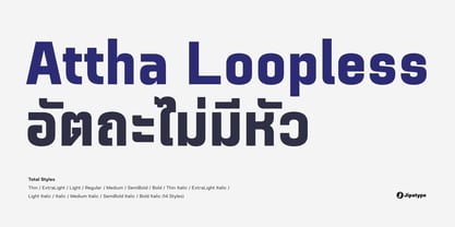 Attha Loopless Font Poster 1