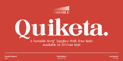 Quiketa Font Poster 1