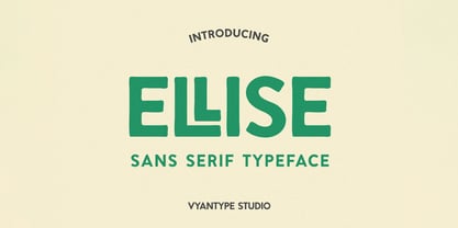 Ellise Font Poster 1