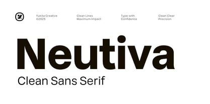 Neutiva Font Poster 1
