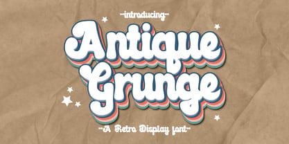 Antique Grunge Font Poster 1