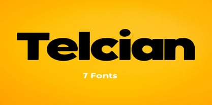 Telcian Font Poster 1