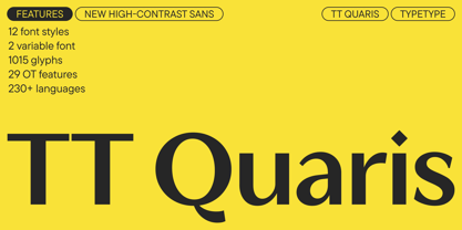 TT Quaris Font Poster 1