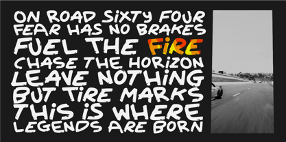 Road Sixty Four Font Poster 4