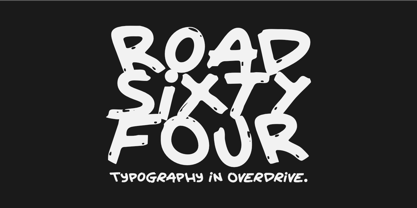 Road Sixty Four Font Poster 1