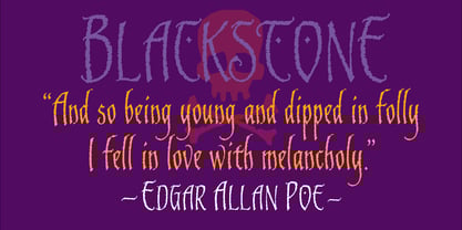 Blackstone Font Poster 2
