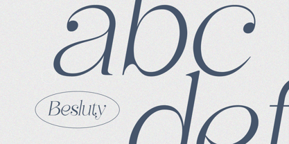 Besluty Font Poster 3