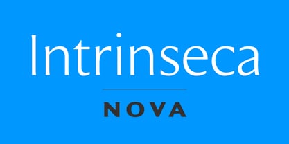 Intrinseca Nova Font Poster 1
