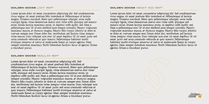 Golden Goose Font Poster 7