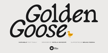 Golden Goose Font Poster 1