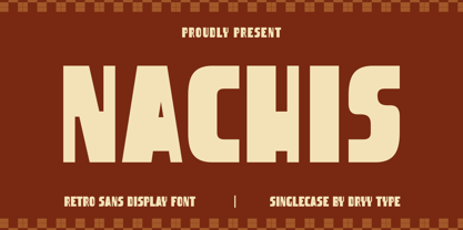 DT Nachis Font Poster 1