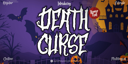 Death Curse Font Poster 1
