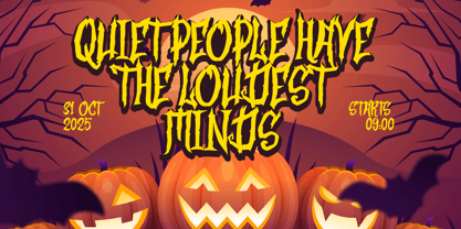 Death Curse Font Poster 3