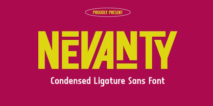 Nevanty Font Poster 1