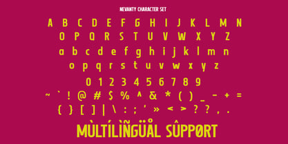 Nevanty Font Poster 9