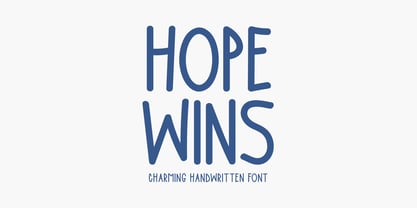 Hope Wins Font Poster 1