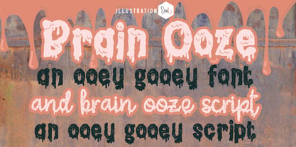 ZP Brain Ooze Font Poster 1
