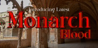 Monarch Blood Font Poster 2