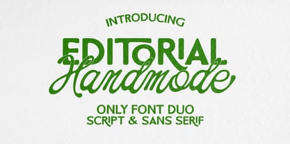 Handmode Editorial Font Poster 1
