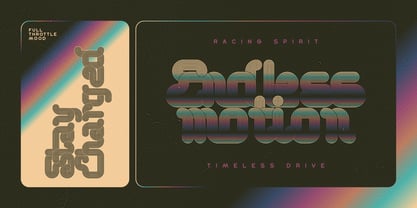 Turboline Font Poster 3