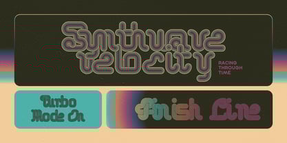 Turboline Font Poster 4