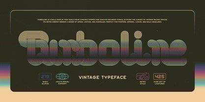 Turboline Font Poster 1