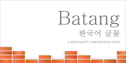 Batang Font Poster 1