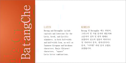 BatangChe Font Poster 4