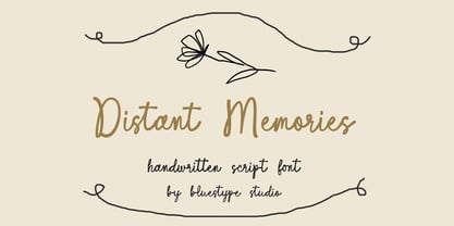 Distant Memories Font Poster 1
