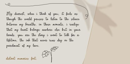 Distant Memories Font Poster 2