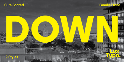 Down Font Poster 1