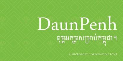 DaunPenh Font Poster 1